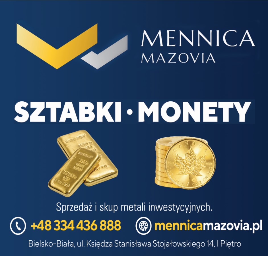 Mennica Mazovia - sztabki złota CZECHOWICE-DZIEDZICE sztabki złota CZECHOWICE-DZIEDZICE